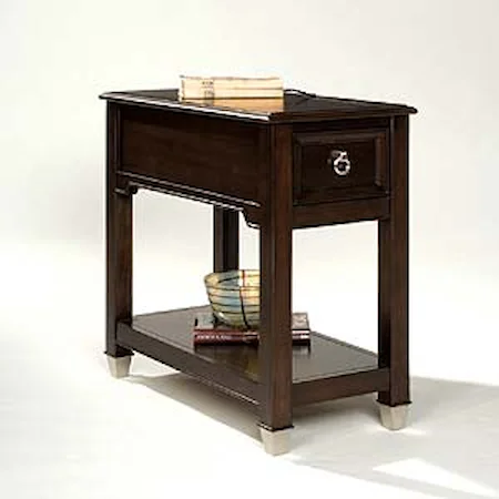 Rectangular Accent Table with One Drawer and Shelf